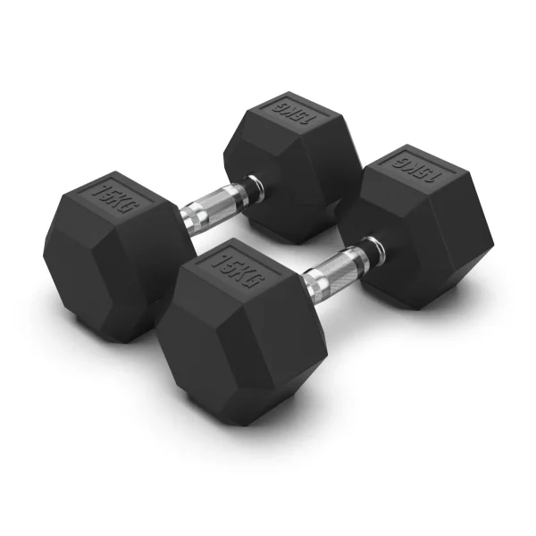 Hex Rubber Dumbbell