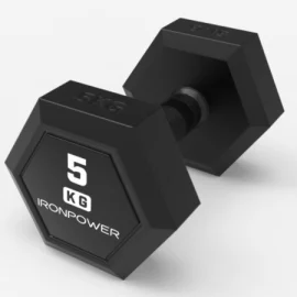 DB002 Full Rubber Coated Hex Dumbbell