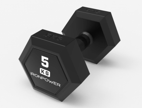 DB002 Full Rubber Coated Hex Dumbbell