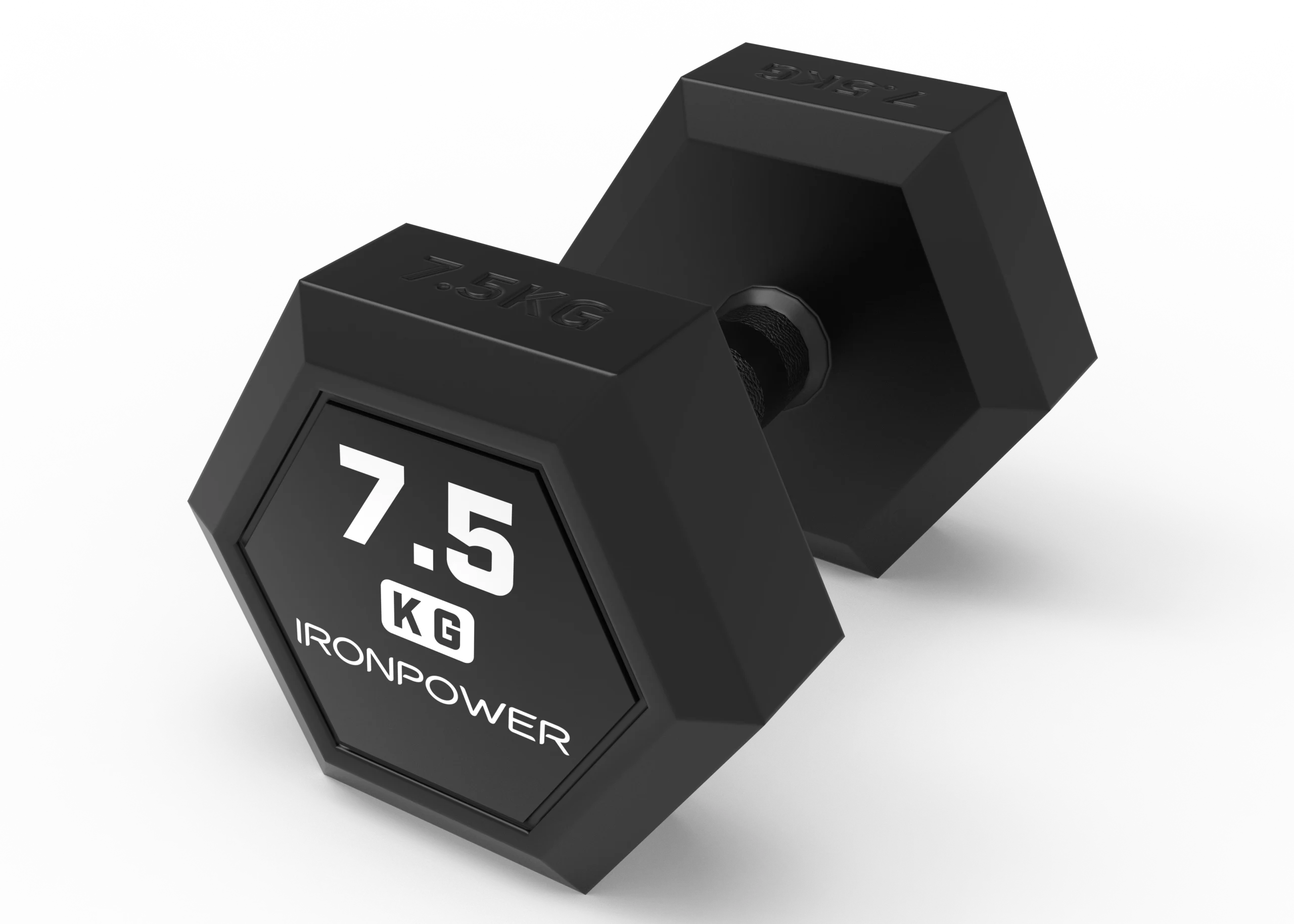DB002 Full Rubber Coated Hex Dumbbell - Image 5