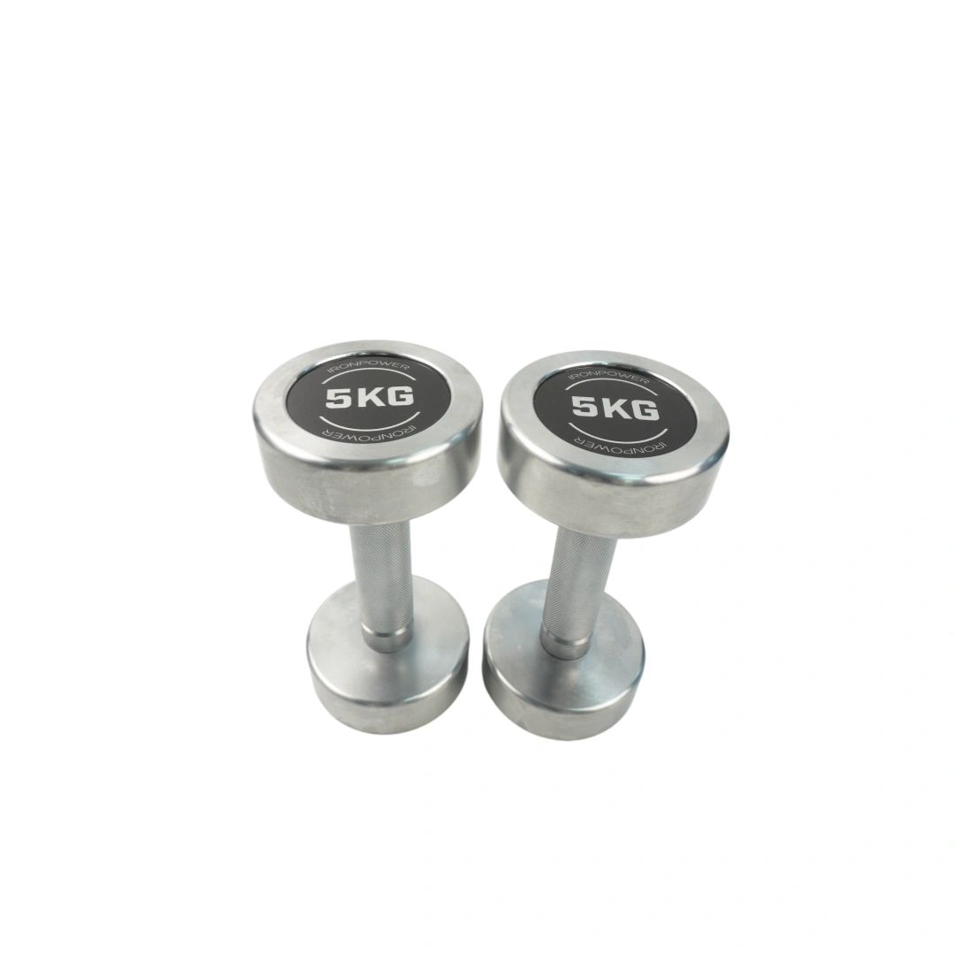 DB005B Chrome Round Dumbbell - Image 8