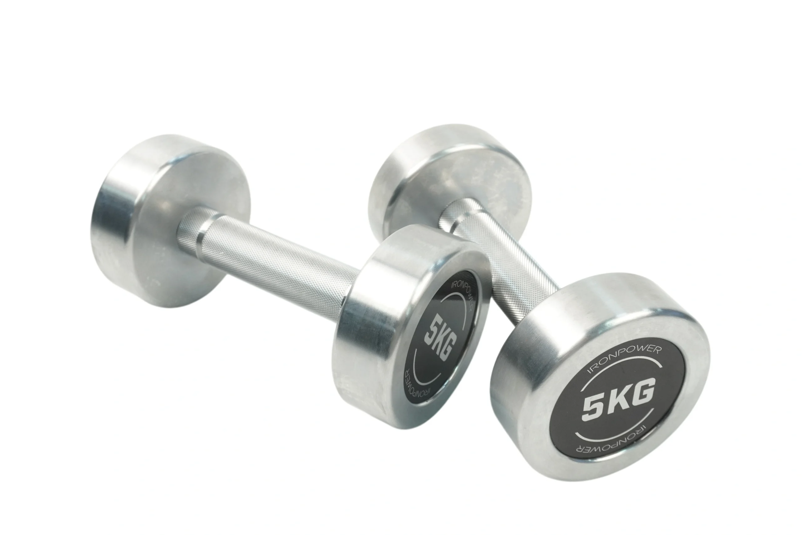 DB005B Chrome Round Dumbbell - Image 2